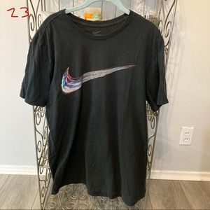 Multicolor Nike Swoosh tee